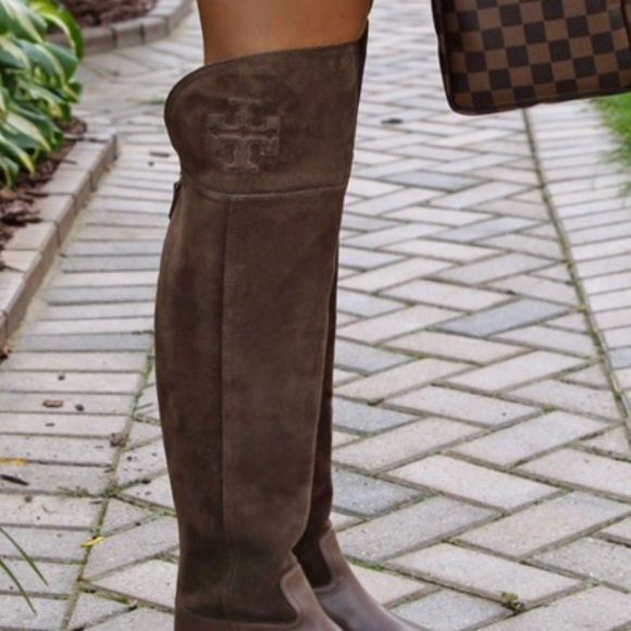 Tory Burch Simone Over the Knee boots in box - Picture 2 of 12